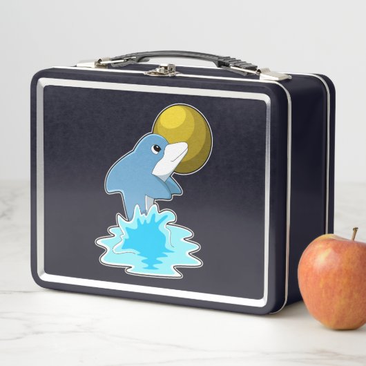 Dolfijn in zwemmen met maan (In situ)