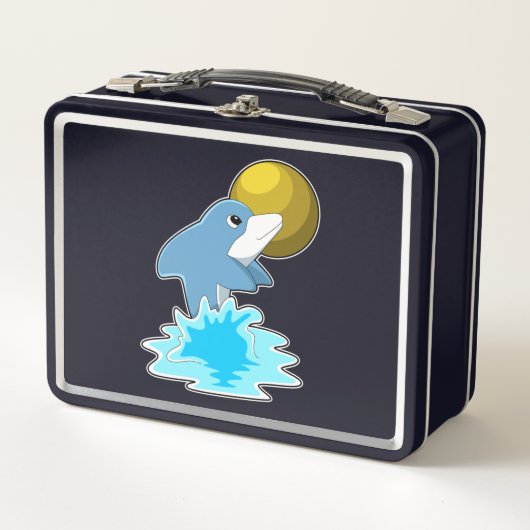 Dolfijn in zwemmen met maan (Voorkant)