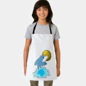 Dolfijn in zwemmen met maan schort (Insitu)