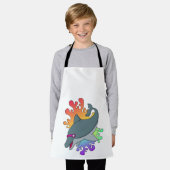 Dolfijn in zwemmen met zwembril schort (Gedragen)