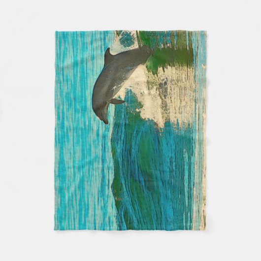 Dolfijn is mijn geestdier fleece deken (Voorkant)