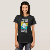 Dolfijn Is Mooi - Idee Tand Walvis Vis T-shirt (Voorkant volledig)