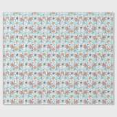 Dolfijn Kerst Inpakpapier (Vlak)