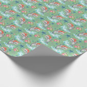 Dolfijn Kerst Inpakpapier (Hoek)
