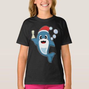 Dolfijn Kerst Schaken T-shirt