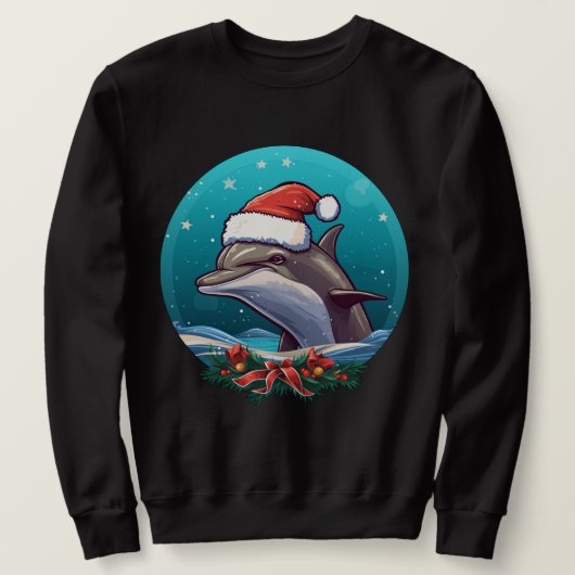 Dolfijn Kerstmis Trui (Design voorkant)