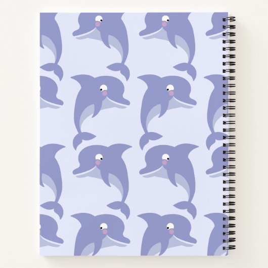 Dolfijn Kid Cute Notitieboek (Achterkant)