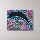 Dolfijn Kunstontwerp Canvas Afdruk (Voorkant)
