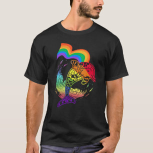 Dolfijn LGBTQ Gay Lesbisch Ontwerp voor Queer S T-shirt