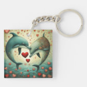 Dolfijn Liefde 2 Sleutelhanger (Achterkant)