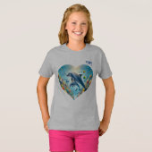 Dolfijn Liefde Meisje is T-shirt (Voorkant volledig)