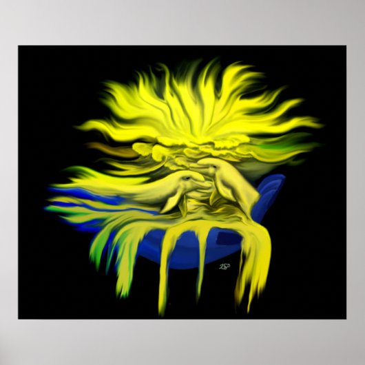 Dolfijn Liefde Poster (Voorkant)