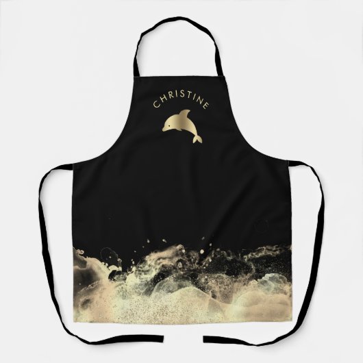 dolfijn logo schort (Voorkant)