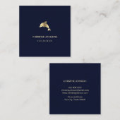 dolfijn logo vierkante visitekaartje (Voorkant / Achterkant)