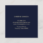 dolfijn logo vierkante visitekaartje (Achterkant)