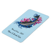 Dolfijn Lotus Bloemen Cruise Door Magneet (Linkerzijde)