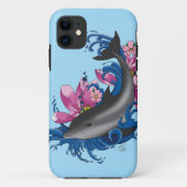 Dolfijn Lotus Bloemen Kersenbloesem Case-Mate iPhone Case (Achterkant)