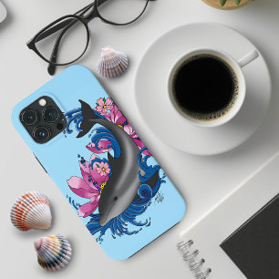 Dolfijn Lotus Bloemen Kersenbloesem Case-Mate iPhone Case