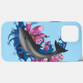 Dolfijn Lotus Bloemen Kersenbloesem Case-Mate iPhone Case (Achterkant (horizontaal))