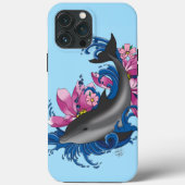 Dolfijn Lotus Bloemen Kersenbloesem Case-Mate iPhone Case (Achterkant)