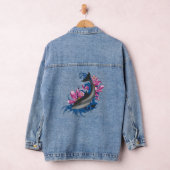 Dolfijn Lotus Bloemen Kersenbloesem Denim Jacket (Hangar)