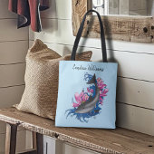 Dolfijn Lotus Bloemen Kersenbloesem Tote Bag