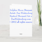 Dolfijn Maan Zeemeermin Kaart (Achterkant)