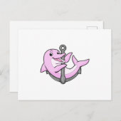 Dolfijn met anker briefkaart (Voorkant / Achterkant)