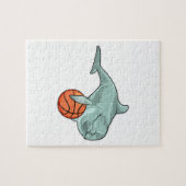 Dolfijn met Basketball Legpuzzel (Horizontaal)