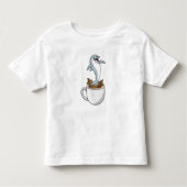 Dolfijn met beker koffie kinder shirts (Voorkant)