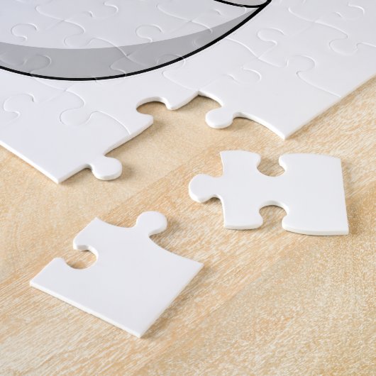 Dolfijn met beker koffie legpuzzel (Zijkant)