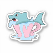 Dolfijn met beker water.PNG Sticker (Voorkant)
