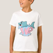 Dolfijn met beker water.PNG T-shirt (Voorkant)