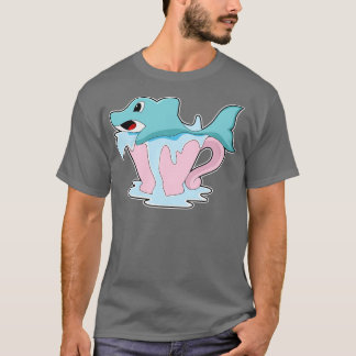 Dolfijn met beker water t-shirt