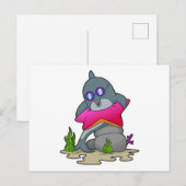 Dolfijn met Bril Briefkaart (Voorkant / Achterkant)