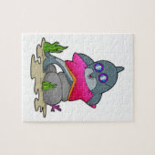 Dolfijn met bril legpuzzel (Horizontaal)