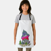 Dolfijn met bril schort (Insitu)