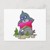 Dolfijn met een bril briefkaart (Voorkant)