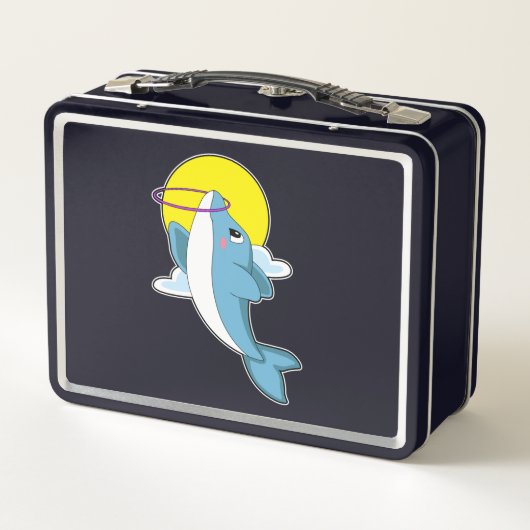 Dolfijn met fitnessbanden (Achterkant)