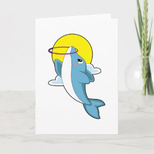 Dolfijn met fitnessbanden kaart