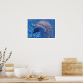 Dolfijn met flensoren, Tursiops Truncatus Poster (Keuken)