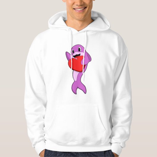 Dolfijn met hart hoodie (Voorkant)
