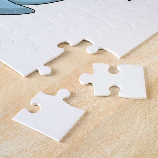 Dolfijn met hart legpuzzel (Zijkant)