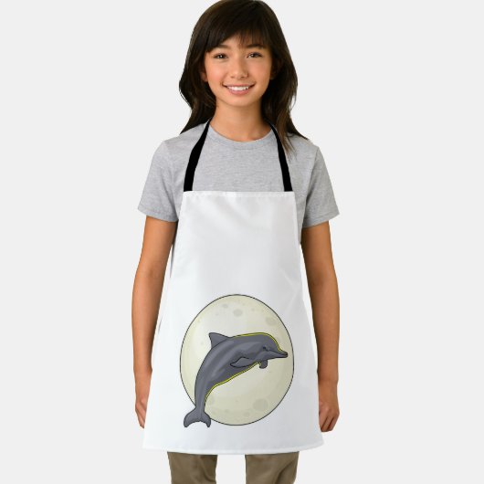 Dolfijn met maan schort (Insitu)
