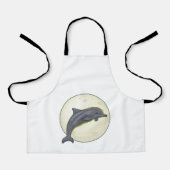 Dolfijn met maan schort (Voorkant)