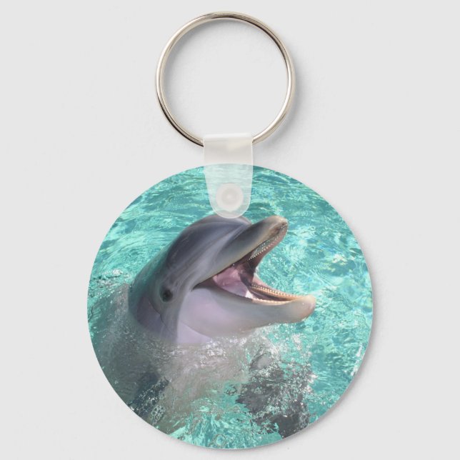 Dolfijn met open mond sleutelhanger (Front)