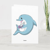 Dolfijn met Parel Kaart (Achterkant)