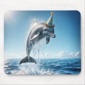 Dolfijn met party Pet Muismat (Voorkant)