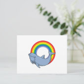 Dolfijn met Regenboog Briefkaart (Staand voorkant)