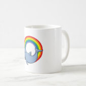 Dolfijn met regenboog koffiemok (Voorkant rechts)